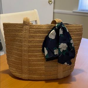 Draper James Straw Tote Bag